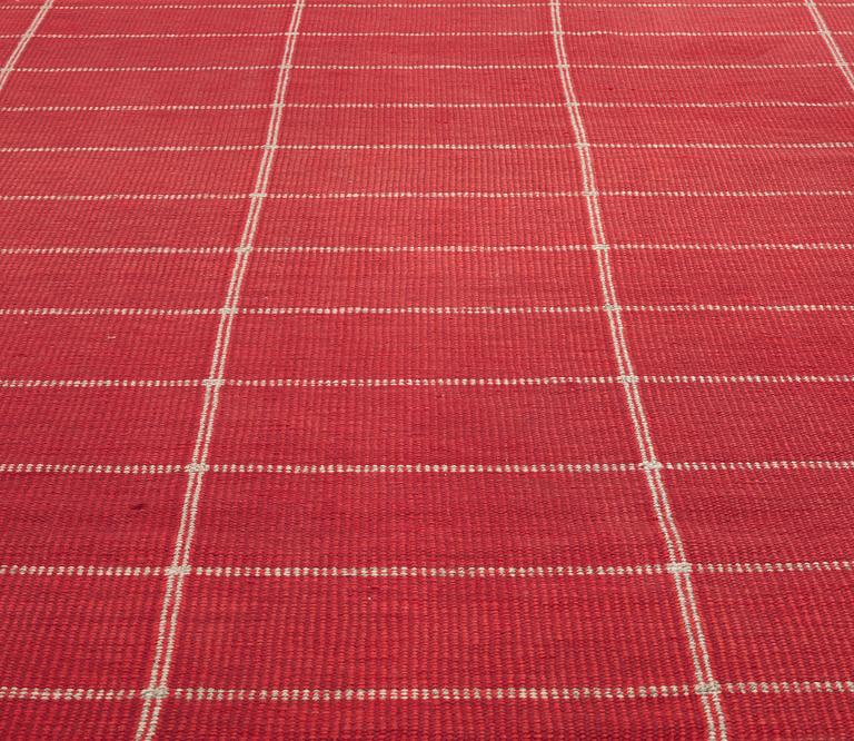 A CARPET, flat weave, ca 234,5 x 170,5 cm, signed NKT (Nordiska Kompaniets Textilkammare).