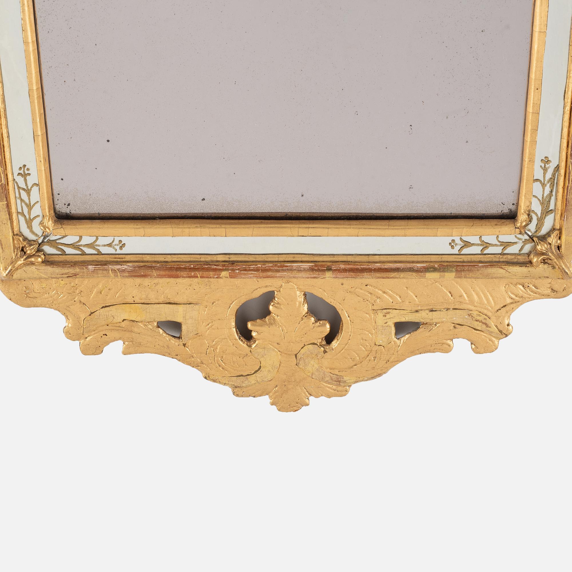 A Rococo mirror, second half of the 18th century.