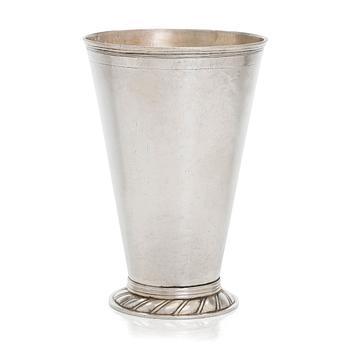 A parcel-gilt 18th-century goblet, Saint Petersburg 1769, maker's mark ZH, possibly Zacharias Heideman.