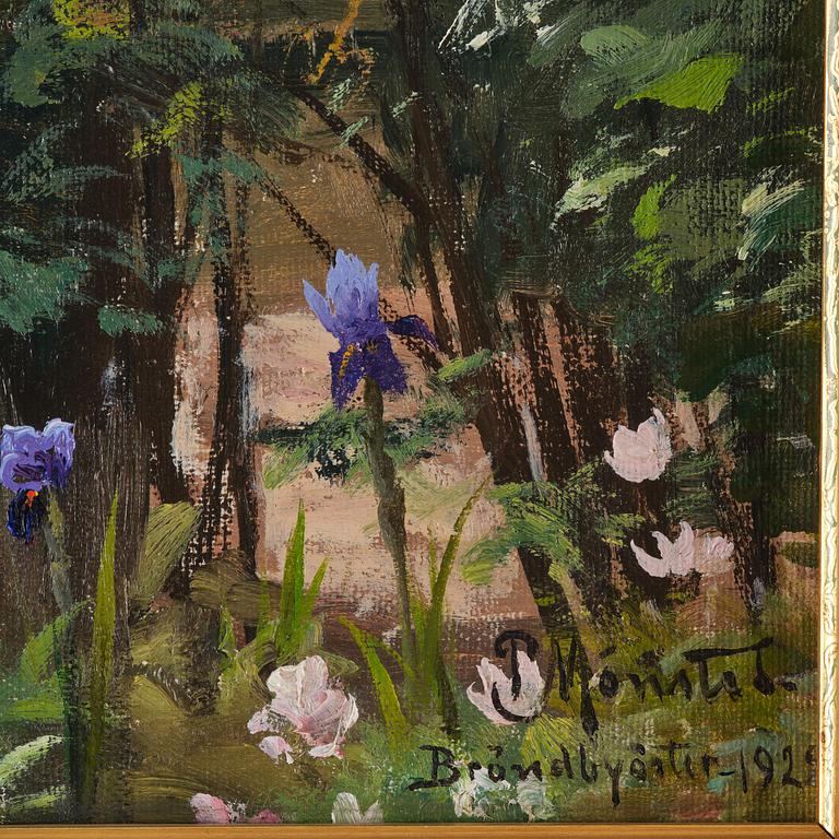 Peder Mork Mönsted, Blooming garden.