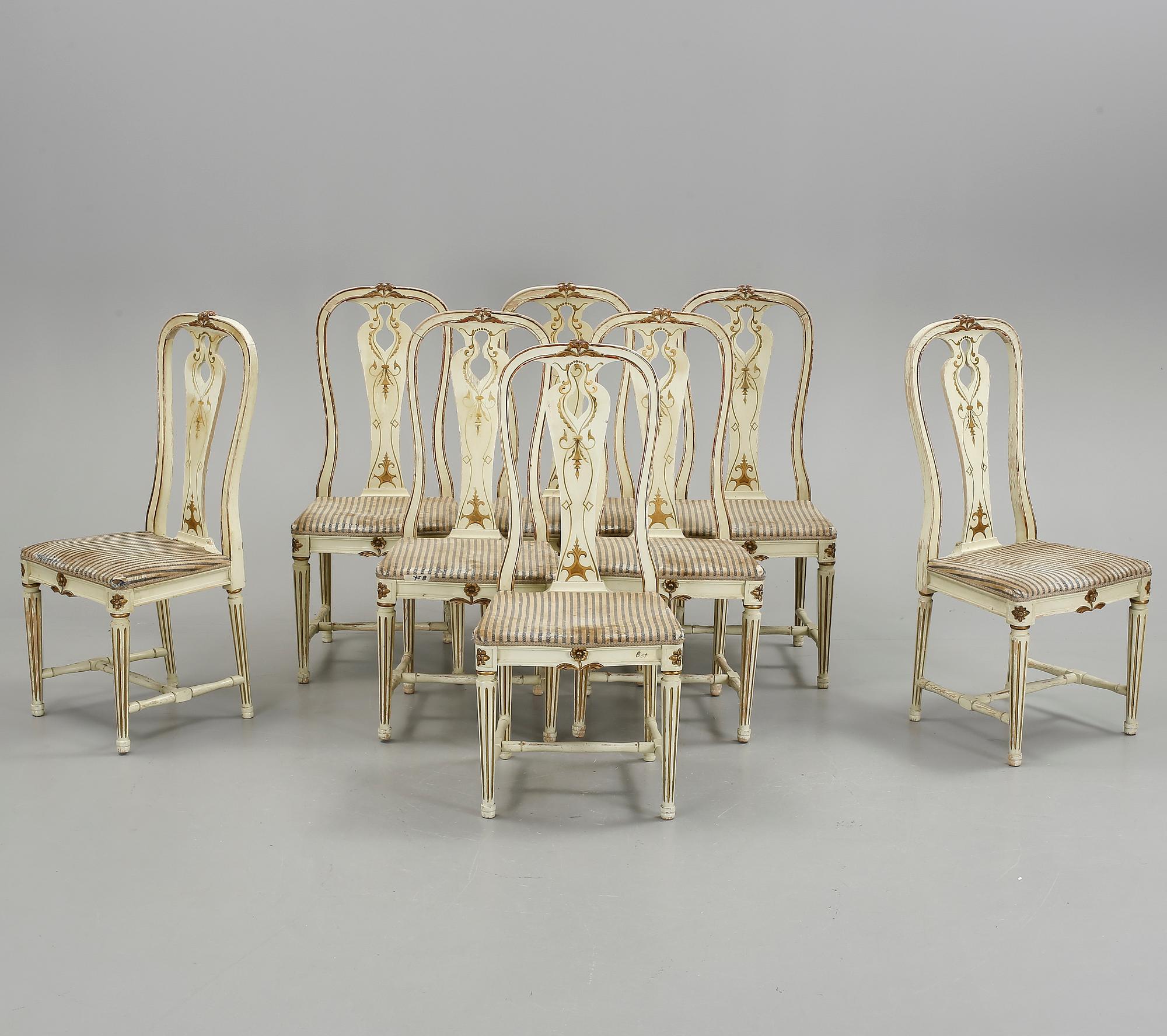 MATSALSSTOLAR, 8 st, 1900-tal.