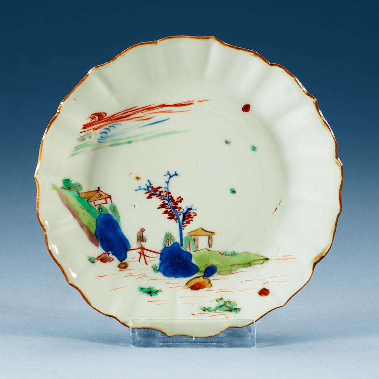 A wucai dish, Ming dynasty, Tianqi (1621-27).