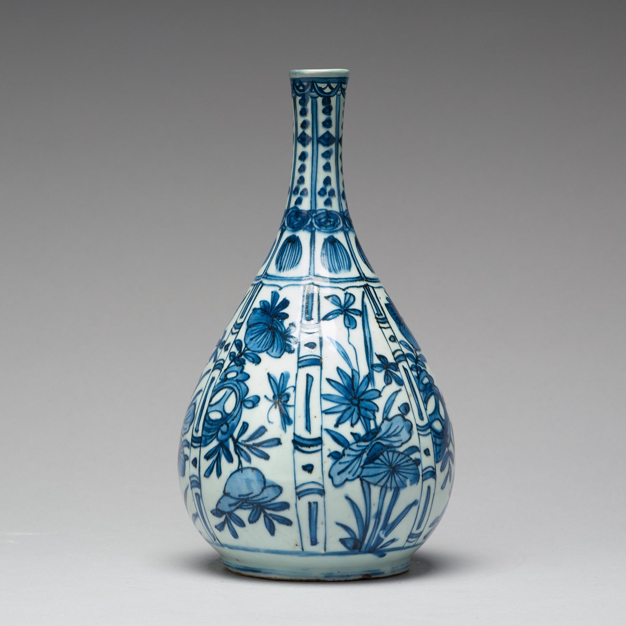 Flaska, kraakporslin. Mingdynastin, Wanli 1572-1620).