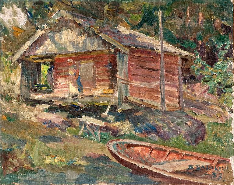 Santeri Salokivi, WOMAN BY A SHED.