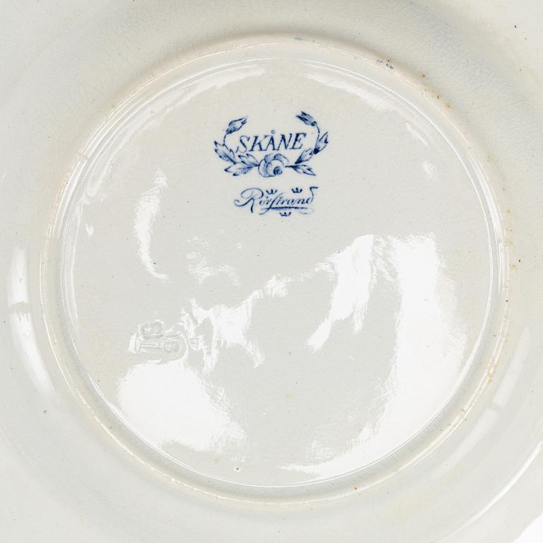 MATSERVIS, ca 100 delar, flintgods. "Skånska slott", Rörstrand.