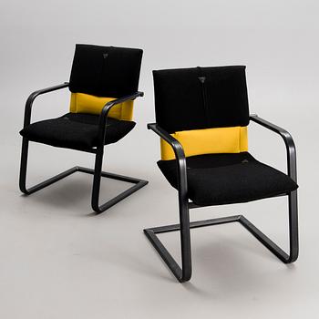 MARIO BELLINI, karmstolar, 2 st, "Figura", Vitra.