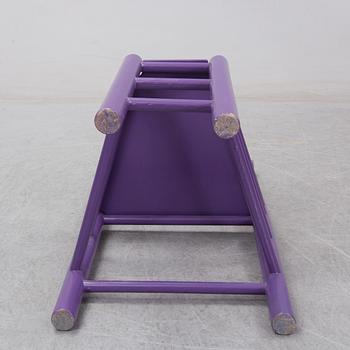 Björn Wiinblad, eight painted chairs, second half of the 20th Century.
