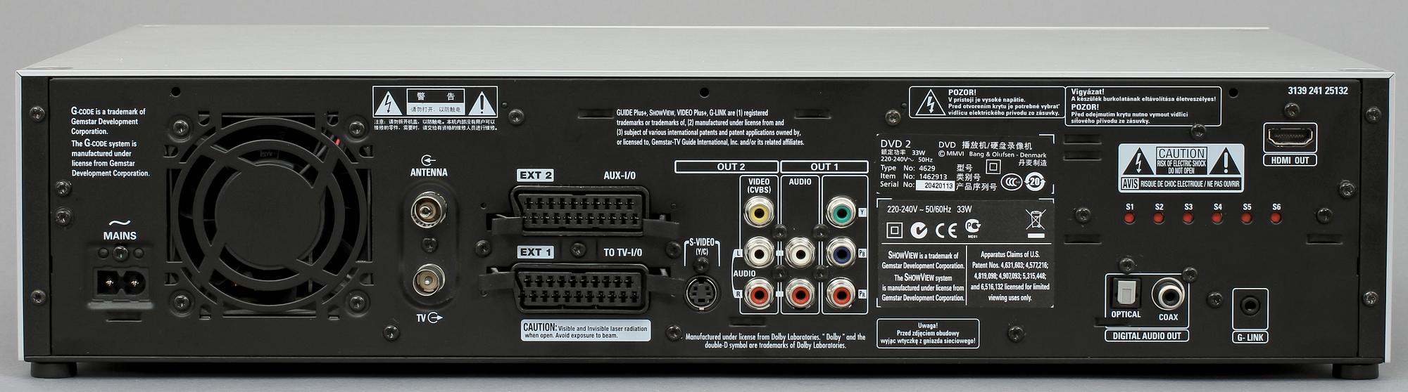 DVD-spelare, "DVD2", David Lewis, Bang & Olufsen, modellen formgiven 2007.