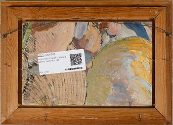 HJALMAR STRÅÅT, olja på pannå, signerad.