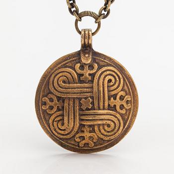 A bronze necklace "St. John's arms". Kalevala Koru, Helsinki.