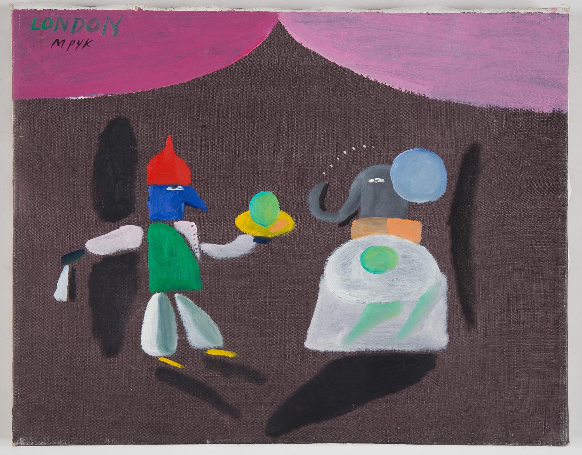 MADELEINE PYK, oil on canvas, signed M Pyk London.