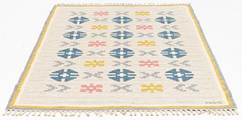 Anna-Greta Sjöqvist, a rug, flat weave, c 220 x 148 cm, signed AGS.