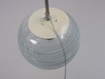 TAKARMATUR, glas och metall, funkis, 1930-tal.