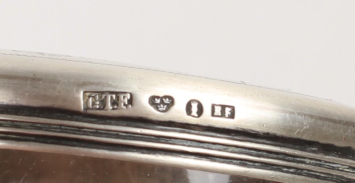 PARTI SILVER, 5 delar, bl a GAB och K Anderson, 1800-1900-tal.