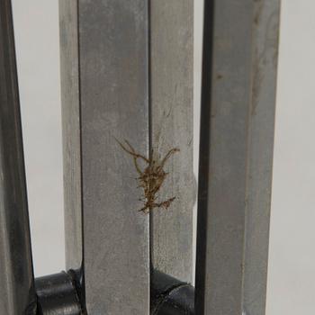 An Art Deco pedestal ashtray, presumably Demeyere, Belgium 1930s.