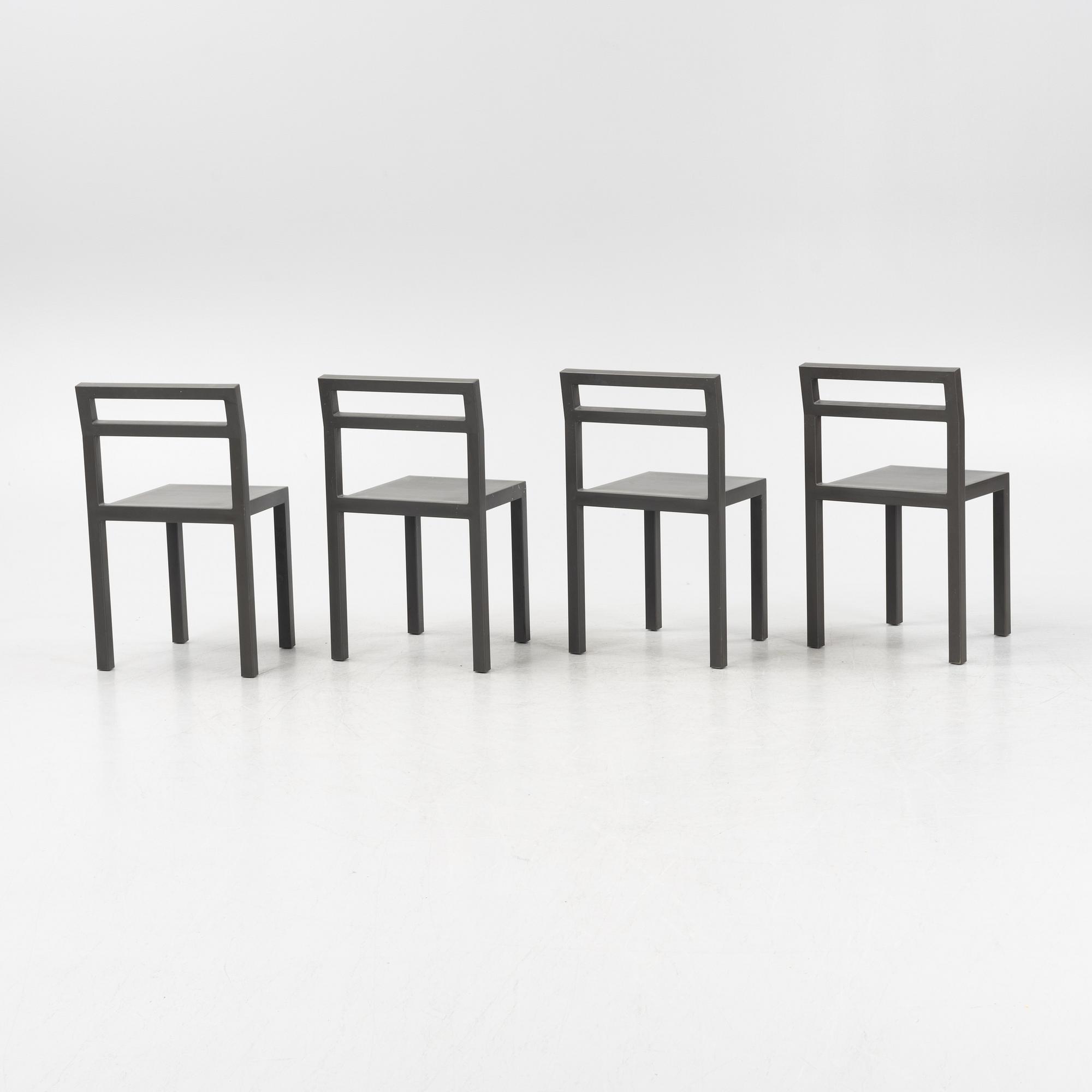 Boris Berlin & Poul Christiansen, stolar, 4 st, "Non", Komplot design, Källemo, 2000.