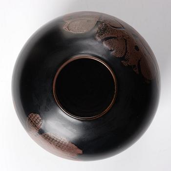 Stig Lindberg, a stoneware vase, Gustavsberg studio, Sweden 1970.