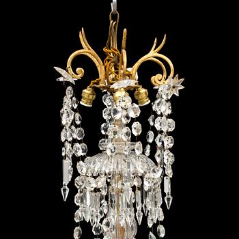 A 19th century Oscarian chandelier.
