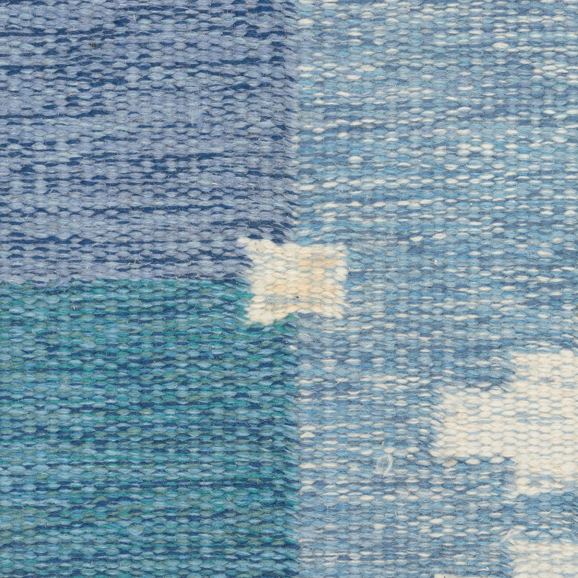 Ingegerd Silow, a 'Siljan' flat weave rug, signed IS, c. 275 x 185 cm.