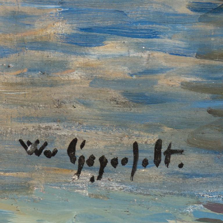 WILHELM VON GEGERFELT, oil on panel, signed.