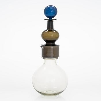 Kaj Franck, glass decanter 'The Bells of Kremlin', signed K. Franck, Nuutajärvi, Notsjö -59.