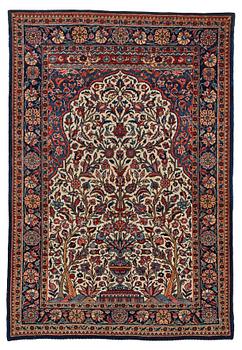 A RUG, semi-antique Keshan so called Dabir, ca 152 x 104 cm.