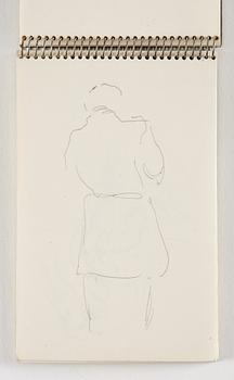 Lotte Laserstein, 10 små skissblock med teckningar.