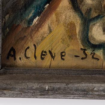 AGNES CLEVE, oil on panel, signed and dated -32.