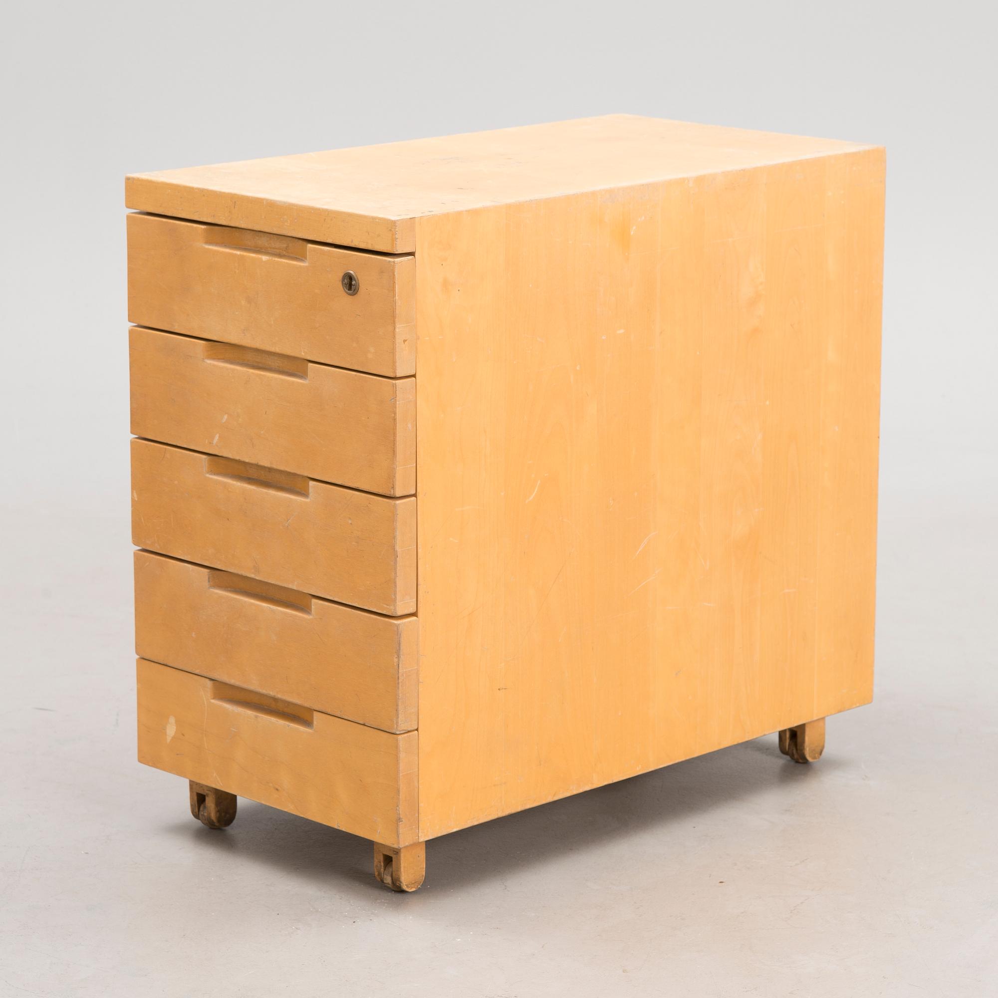 A mid 20th century 'B96' drawer unit for Artek, Finland.