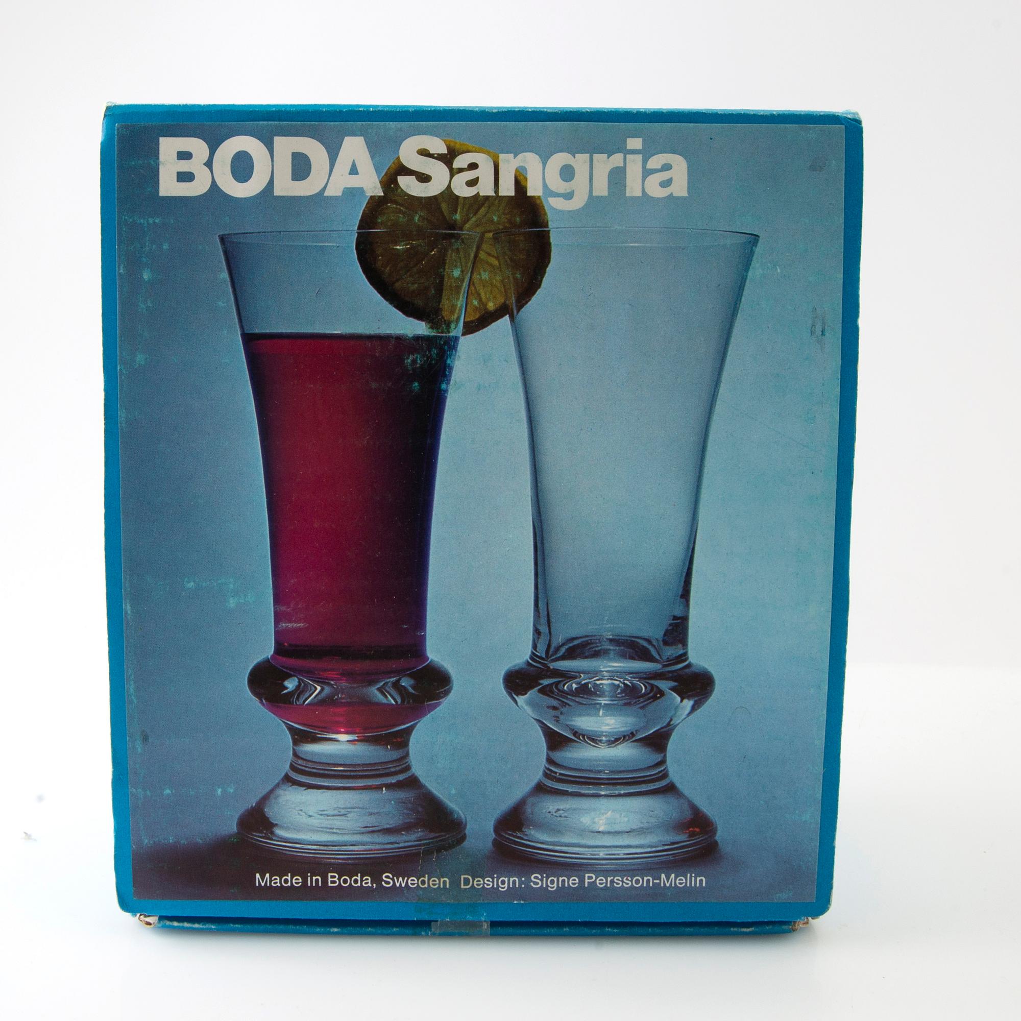 Signe Persson-Melin,  Servis 6 dlr "Sangria" samt 12 glas.