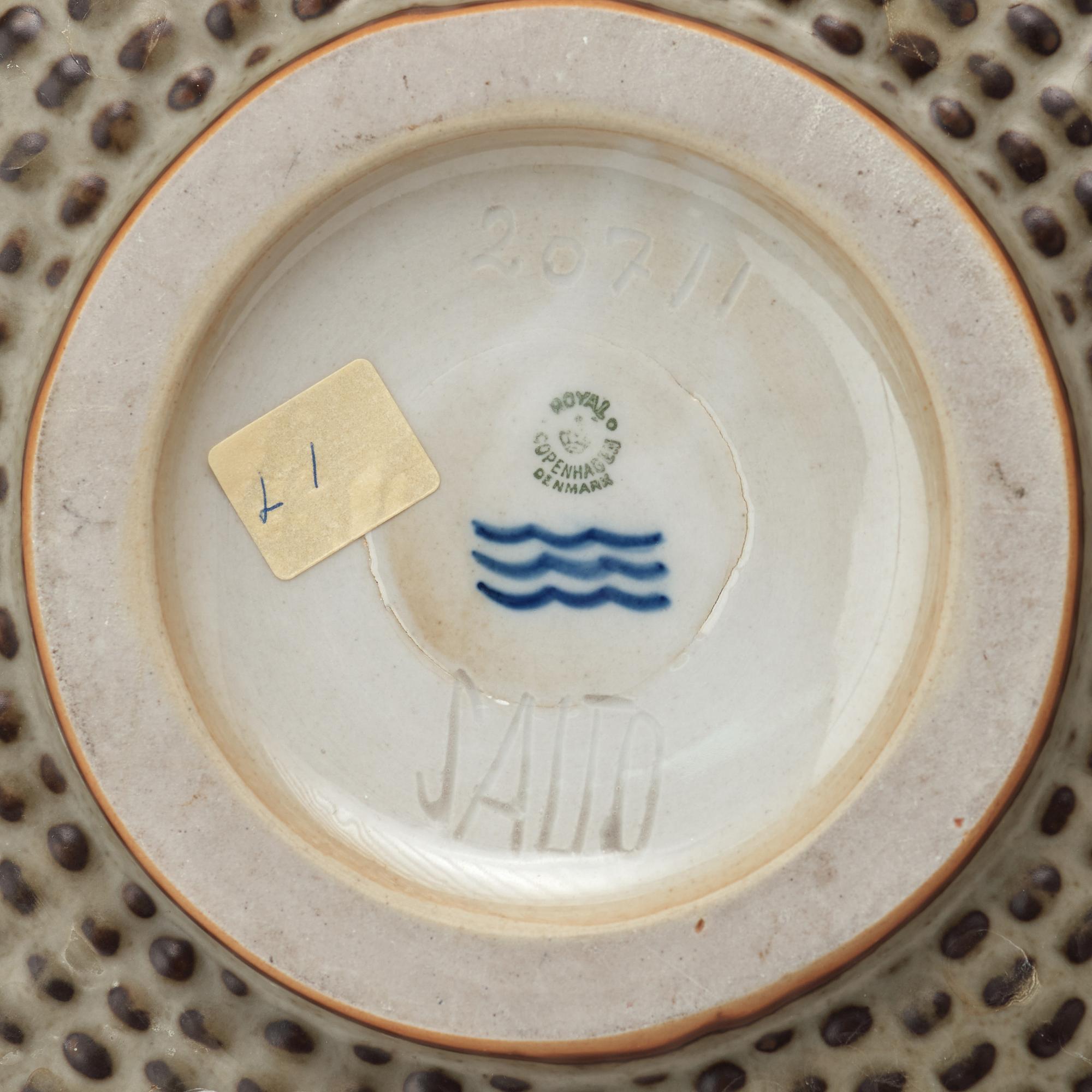 AXEL SALTO, vas av stengods, Royal Copenhagen, Danmark 1954.