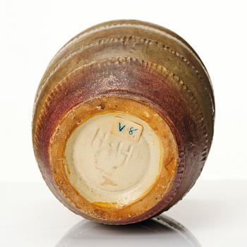 Hildur Haggård, two ceramic vases, executed in her own studio, Stockholm 1930s.