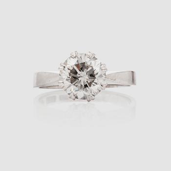 1130. A 2.15 ct old-cut diamond ring.