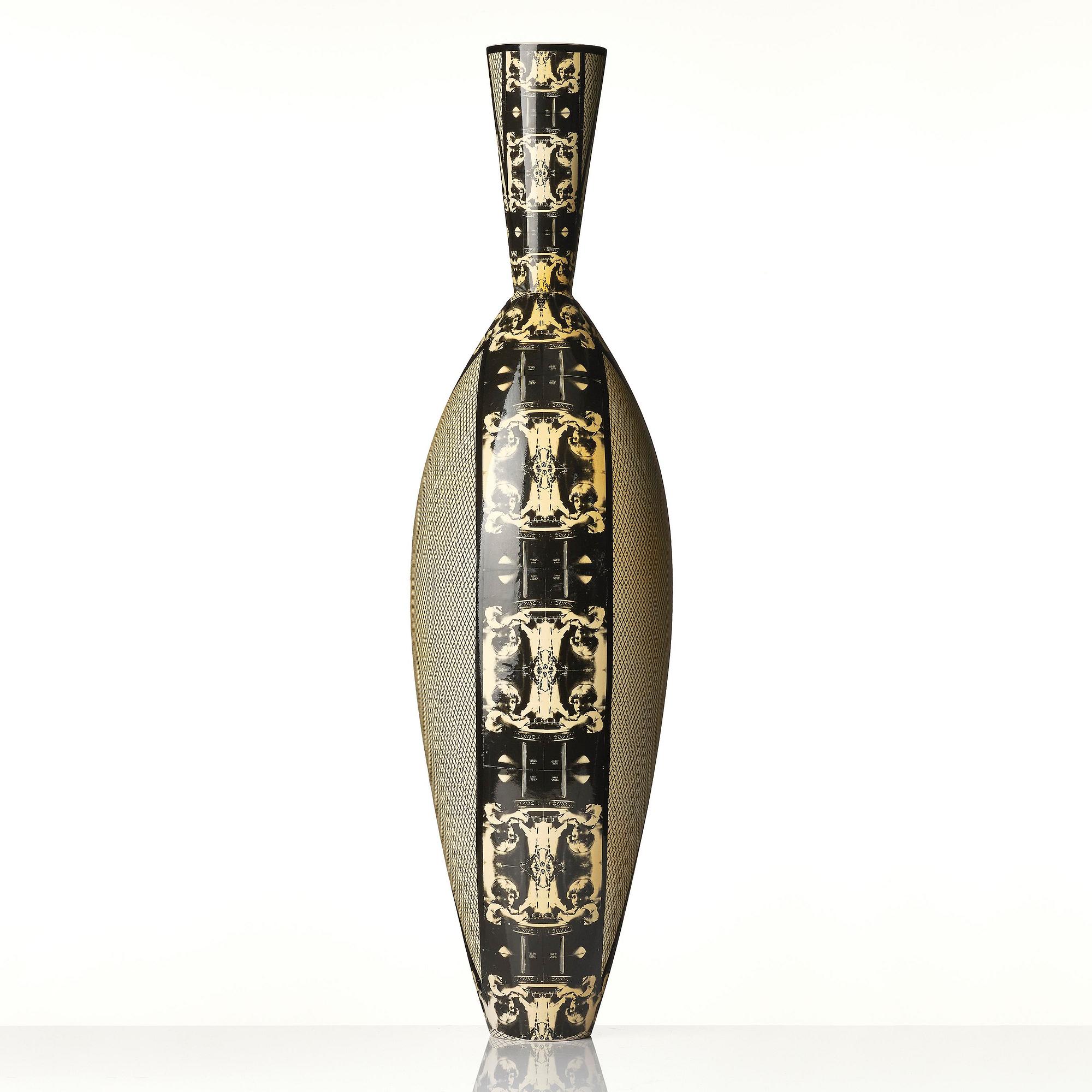 Åsa Lindström, a unique ceramic floor vase, Rörstrand, 1991.
