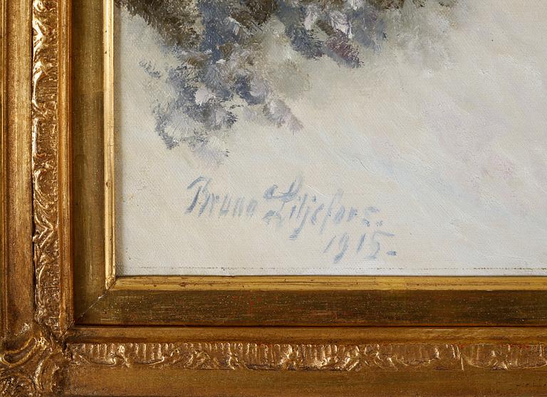 BRUNO LILJEFORS, oil on canvas, signed and dated 1915.