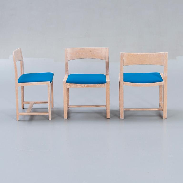 A Danish 1960s dining table and 6 chairs,