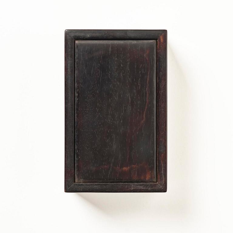 A well carved box with cover and brush pot, China, presumably Republic.