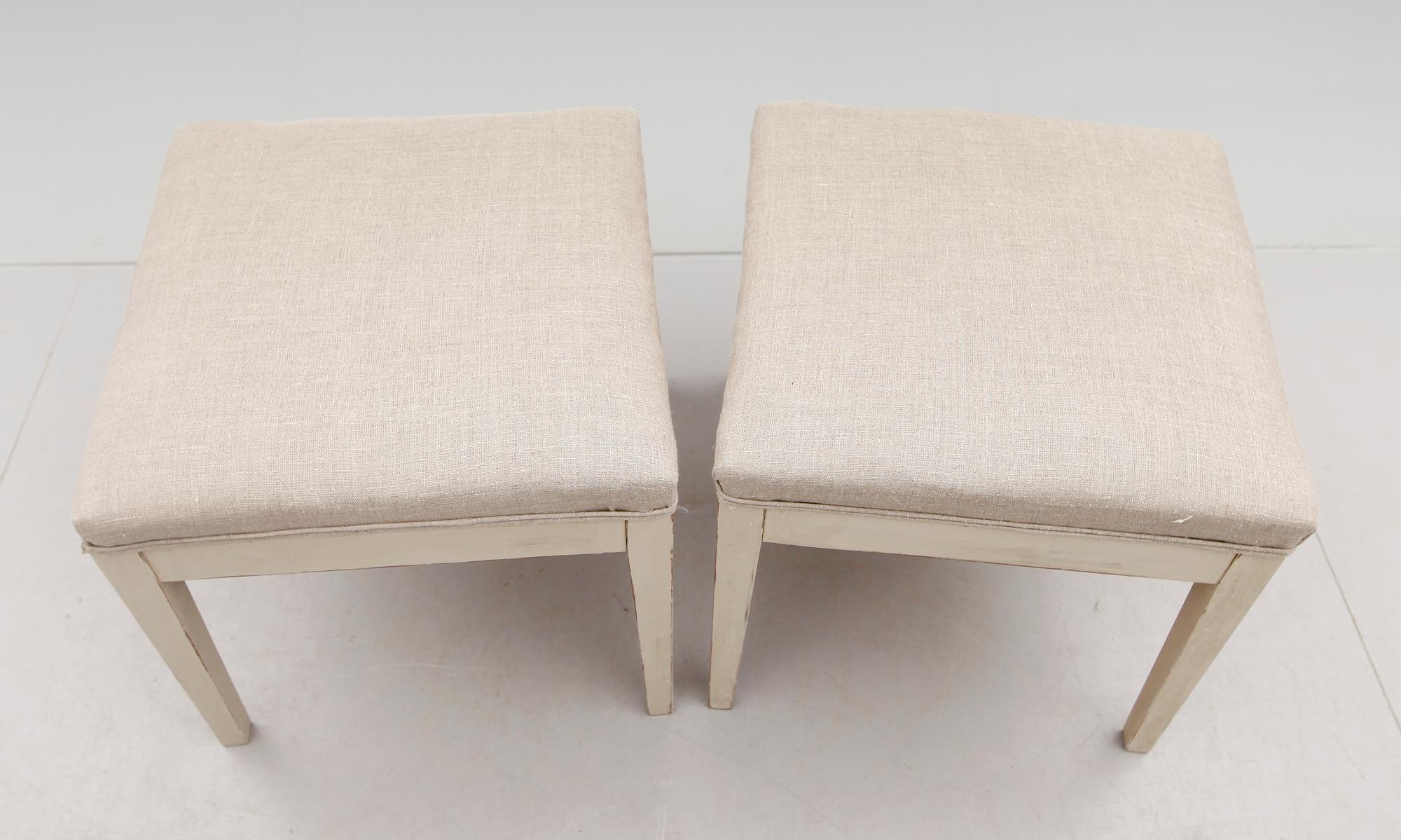 TABURETTER, 1 par, 1800-talets andra hälft.