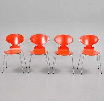 STOLAR, 4 st, "Myran" Arne Jacobsen, Fritz Hansen, 1978.