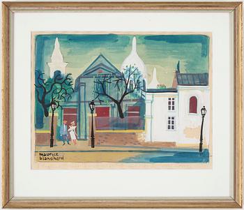 Maurice Blanchard · MAURICE BLANCHARD, blandteknik, signerad.