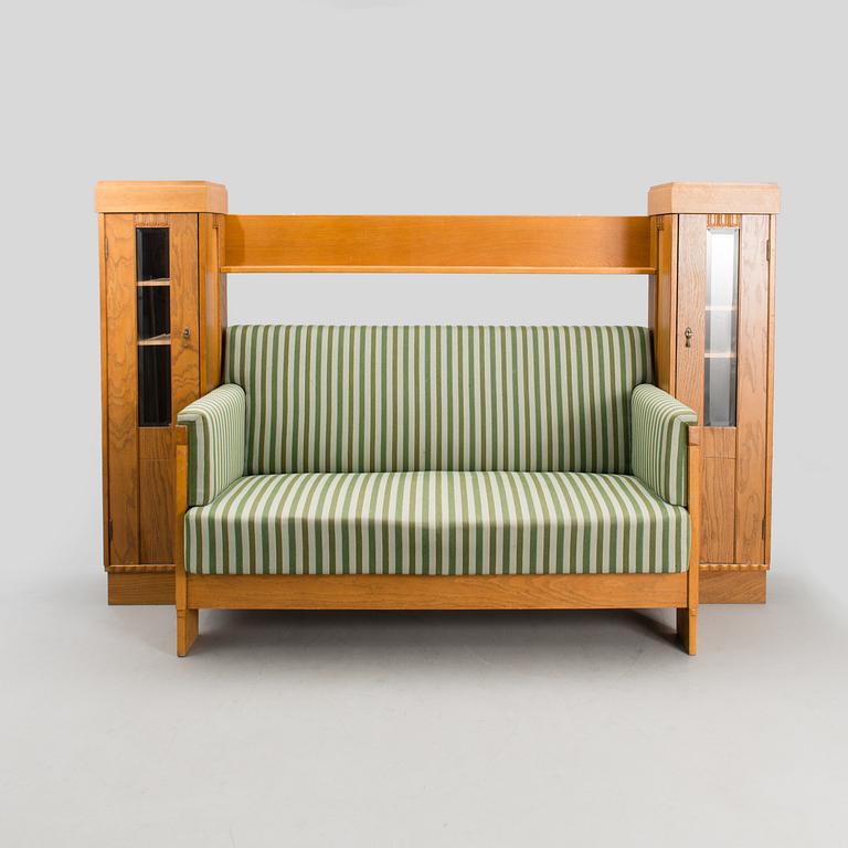 ELIEL SAARINEN, MÖBELGRUPP, 4 DELAR.