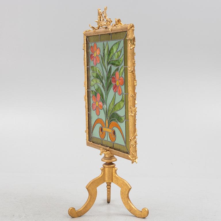 A fire screen, second half of the 20th Century.