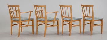 STOLAR, 2 + 2, stycken, Carl Malmsten, Waggeryds Möbelfabrik, 1900-tal.