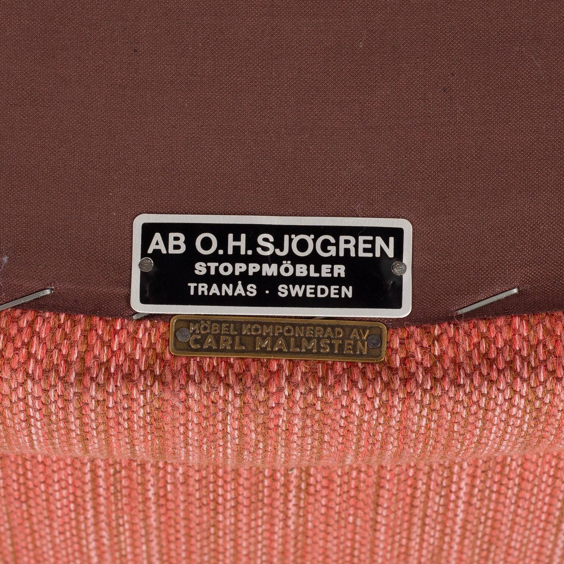 Carl Malmsten, armchair, "Farmor", OH Sjögren, second half of the 20th century.