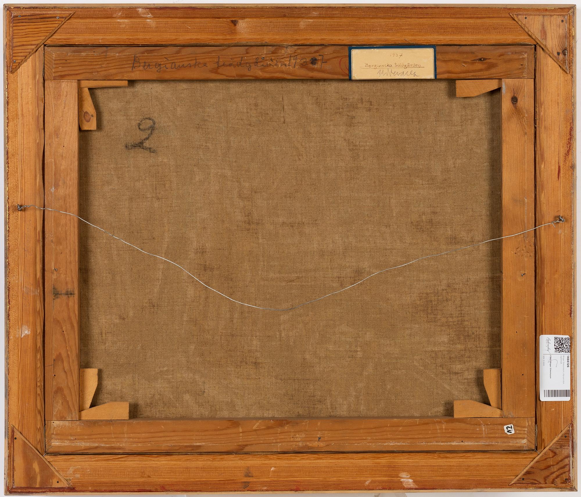 Birger Simonsson, oil on canvas, signed.