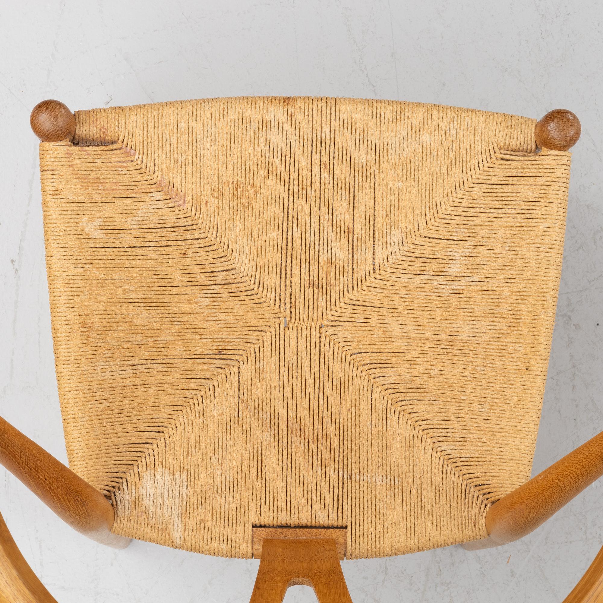 Hans J. Wegner, stolar, 7 st, CH 24, "Y-stolen" Carl Hansen & Son, Danmark.