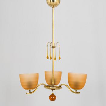 Paavo Tynell, taklampa modell 1461/3, Taito, 1930-tal.