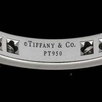 RING, helallians, Tiffany & Co, platina, briljantslipade diamanter tot ca1,07ct.