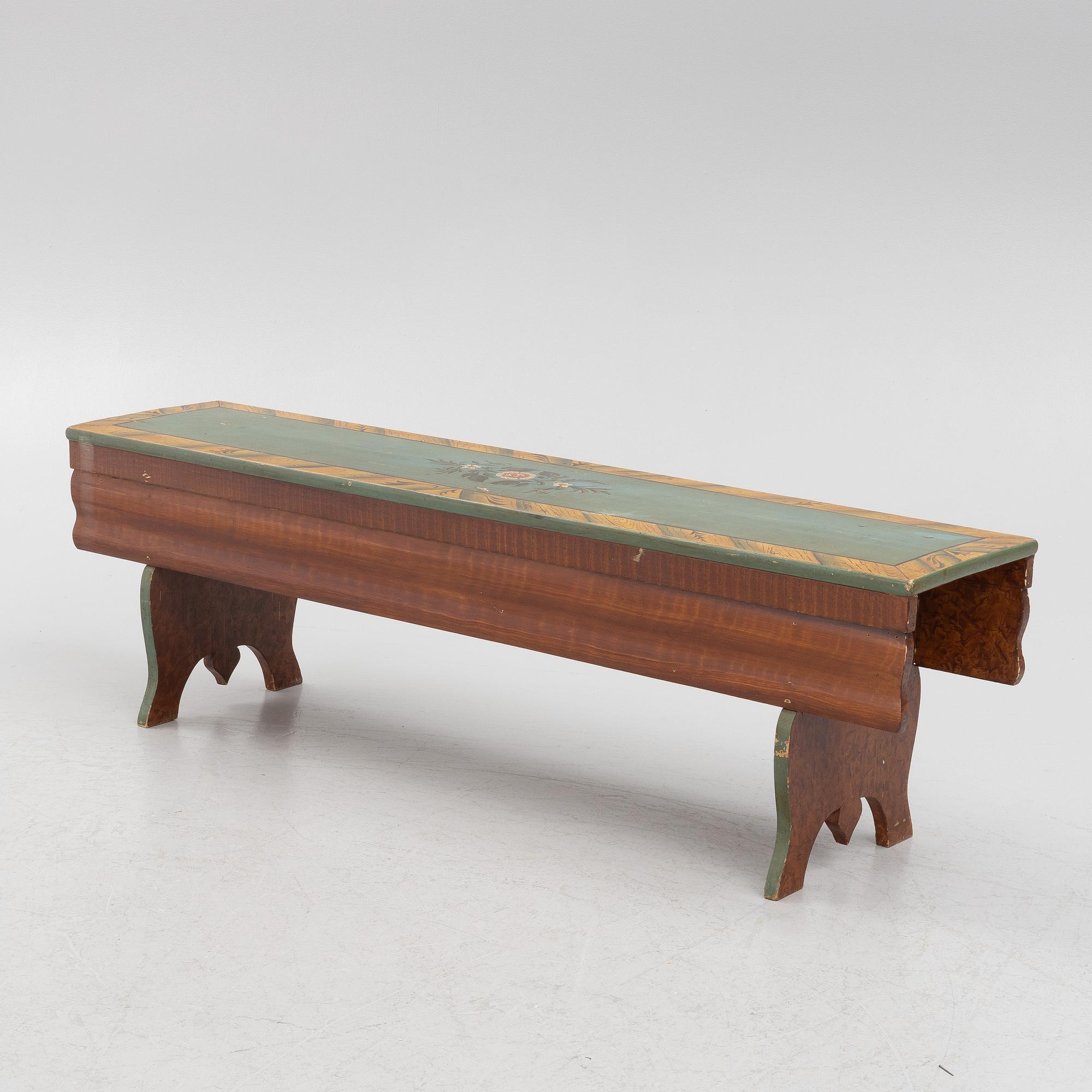 Bench, folk art, first half of the 20th century.