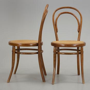 STOLAR, 4 st, en märkt Thonet, 1900-talets början.